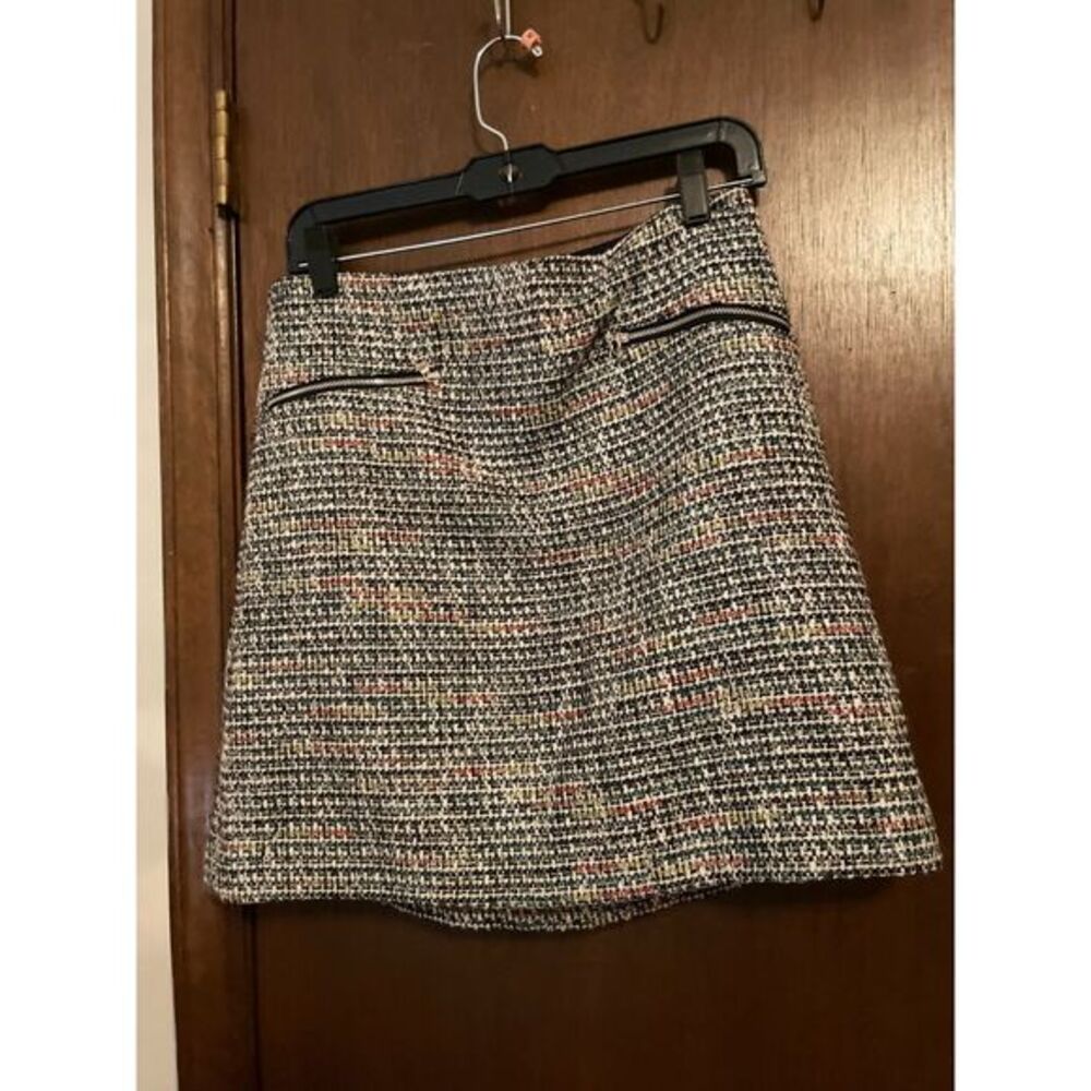 LOFT  Metallic Tweed  Pencil Skirt Women's 8